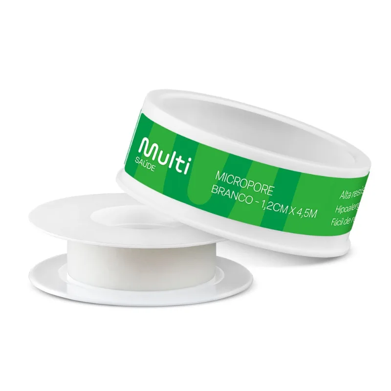 Micropore 1,2 x 4,5 cm Branco Multi Saúde - HC321 HC321