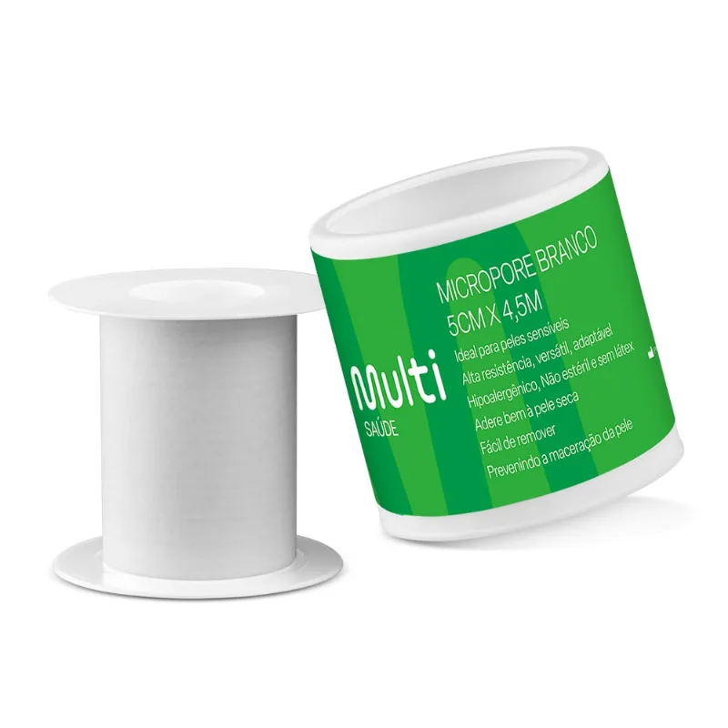 Micropore Branco 5 x 4,5 cm Multi Saúde - HC324 HC324