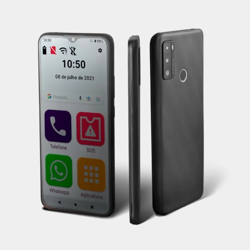 Smartphone Obasmart Conecta Max Preto + Kit - OB045