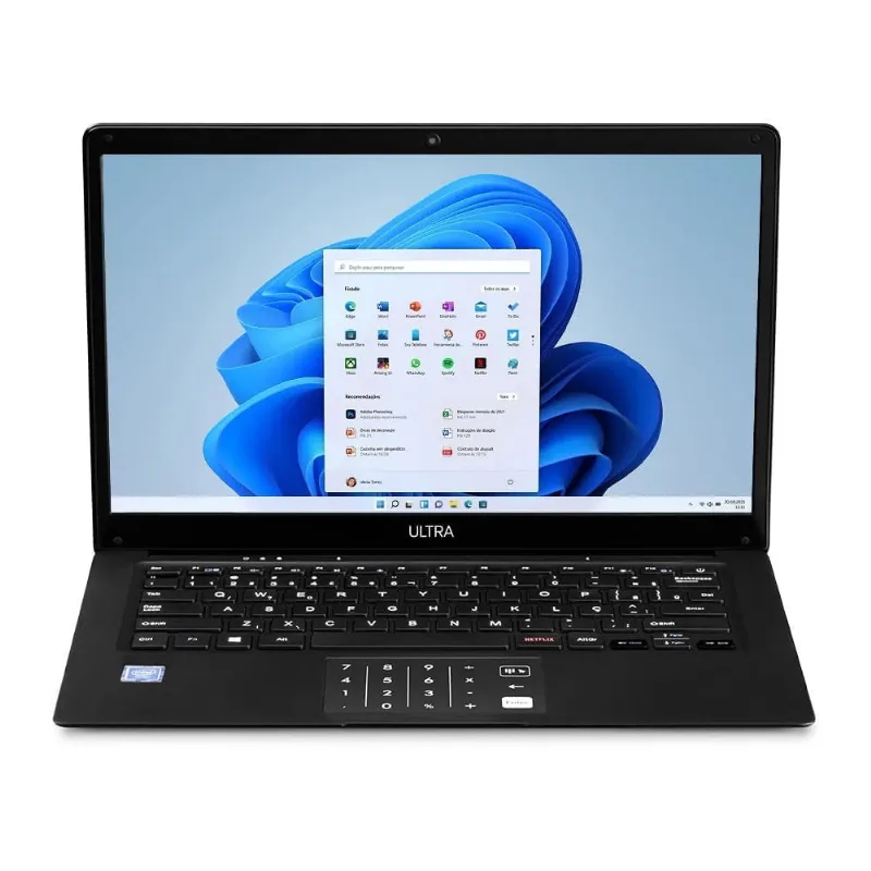 Notebook Legacy Book Multilaser PC271 W11 Intel Celeron 64GB + 64GB SSD 4GB RAM 14.1" - Preto
