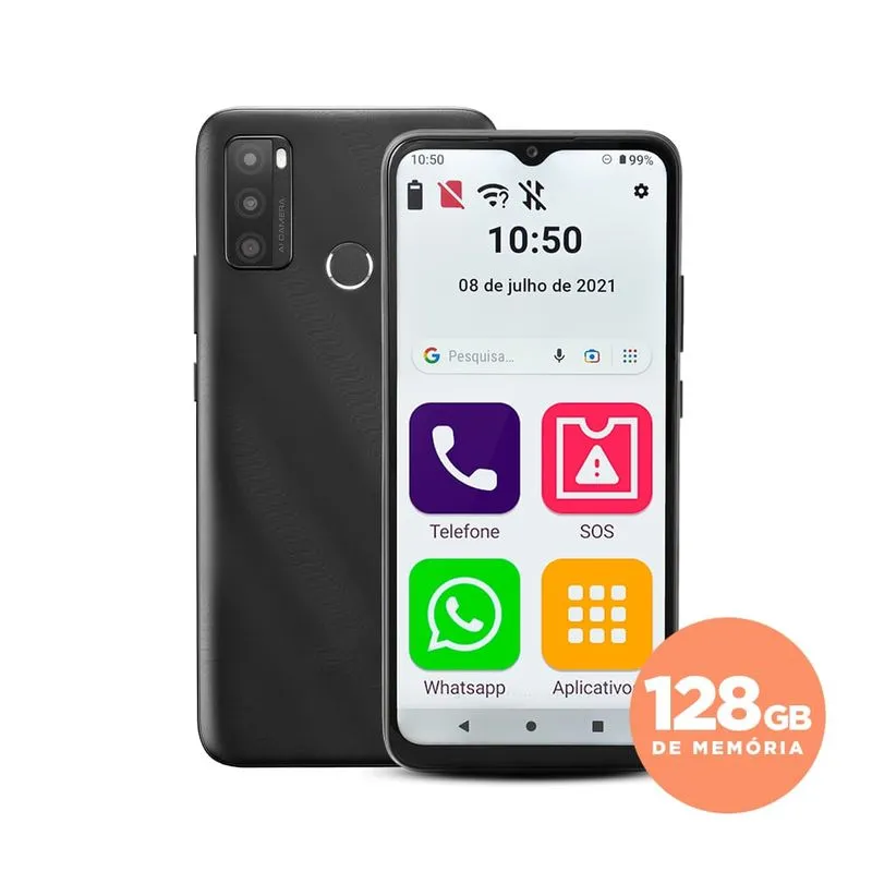 Obasmart Conecta Max 128gb Preto + Kit - OB047 OB047