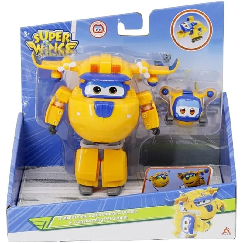 SUPER WINGS TRANSFORMING CHARACTER E MINI SUPER PET DONNIE MULTIKIDS