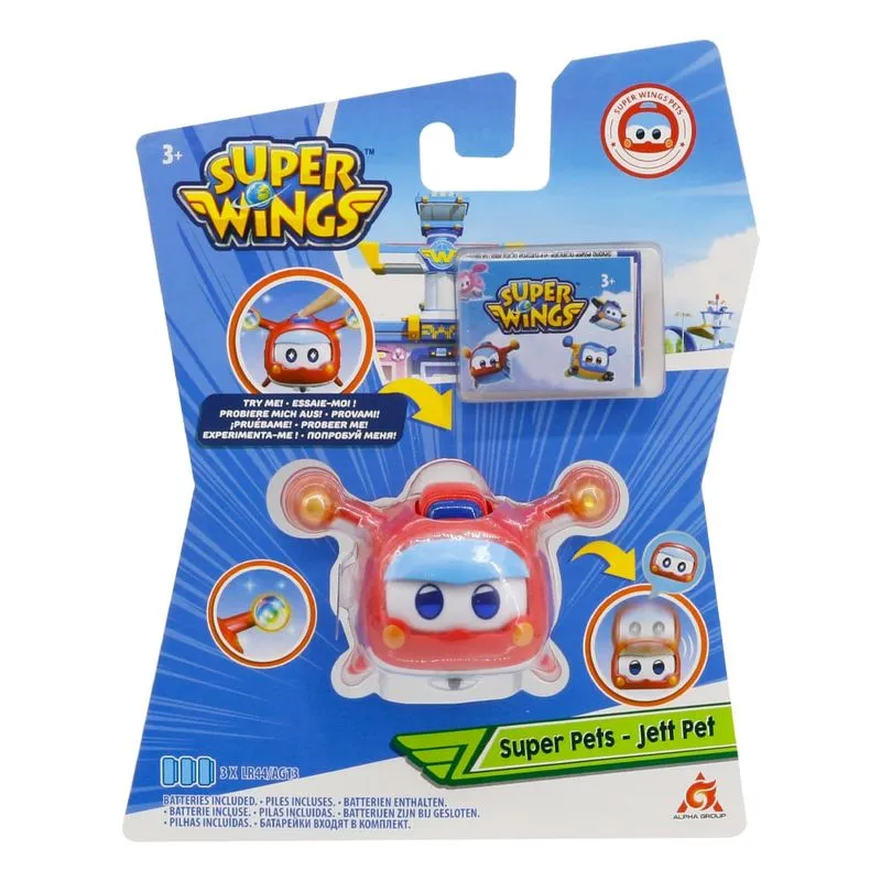 Mini Super Wings Super Pet Jett com Luz Multikids - BR1887 BR1887
