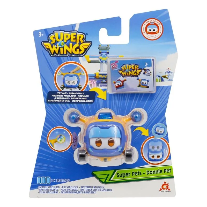 Mini Super Wings Super Pet Donnie com Luz Multikids - BR1888 BR1888