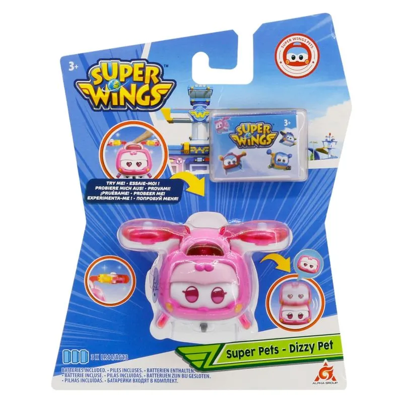 Mini Super Wings Super Pet Dizzy com Luz Multikids - BR1889 BR1889
