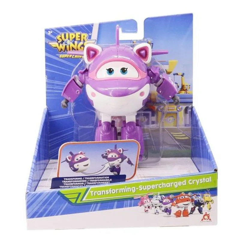 Boneco - Cristal Super Wings Transforming MULTIKIDS