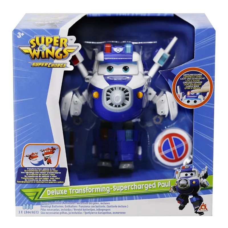 Super Wings Transformável Deluxe Supercharged Paul Multikids - BR1905 BR1905