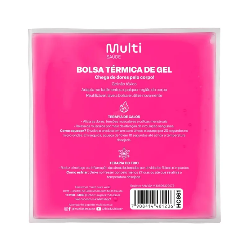 Bolsa Térmica Transparente em Gel Tam. P Multi Saúde - HC661 HC661