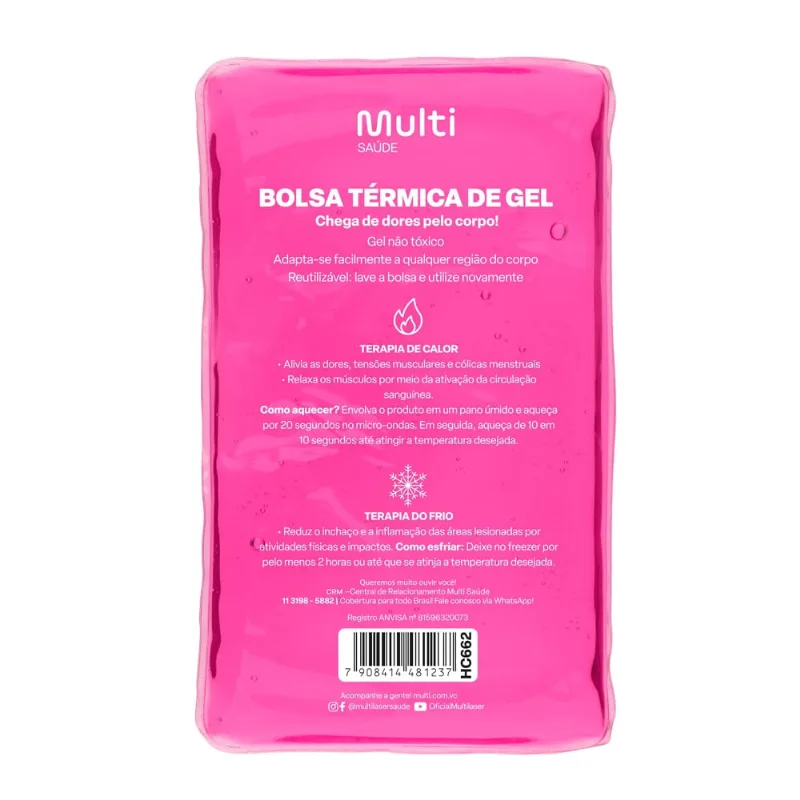 Bolsa Térmica Transparente em Gel Tam. M Multi Saúde - HC662 HC662