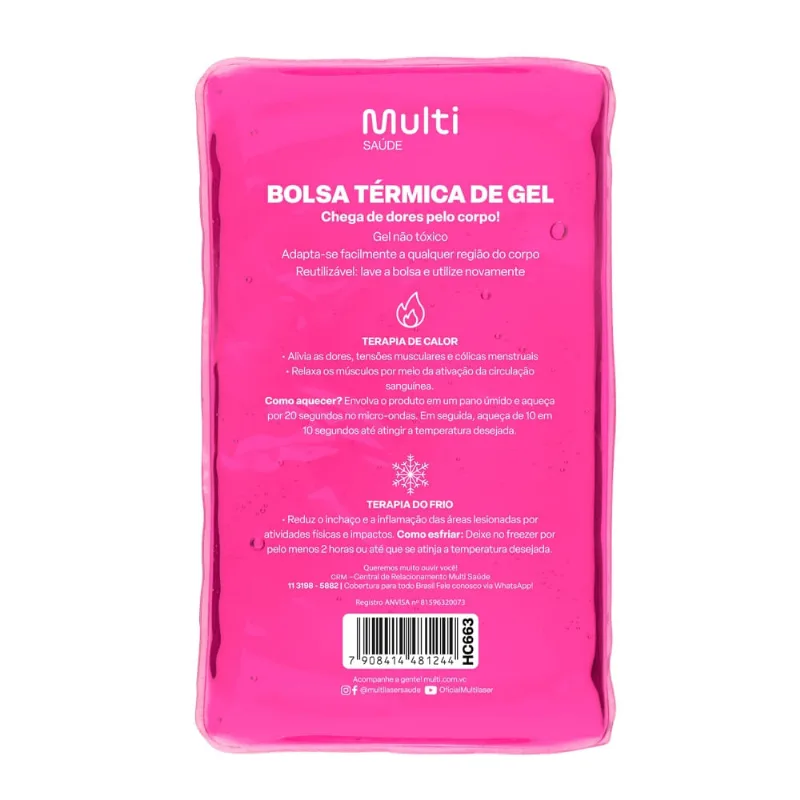 Bolsa Térmica Transparente em Gel Tam. G Multi Saúde - HC663 HC663