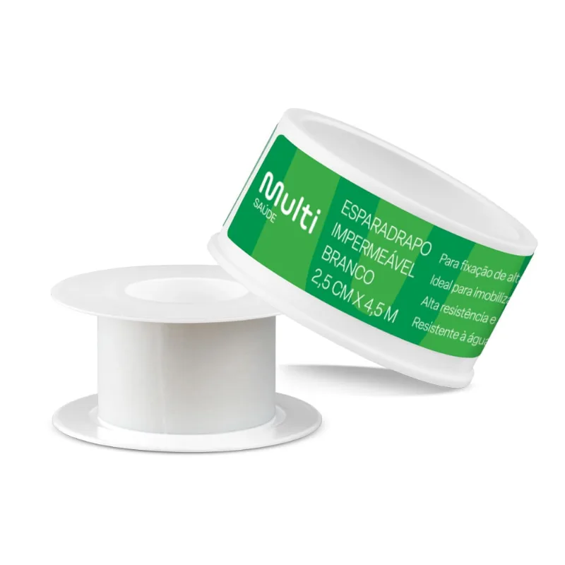 Esparadrapo Branco Hipoalergênico 2,5 cm x 4,5 m Multi Saúde - HC669 HC669