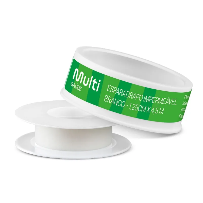 Esparadrapo Branco - Hipoalergênico - 1,25cm x 4,5m Multi Saúde - HC670 HC670