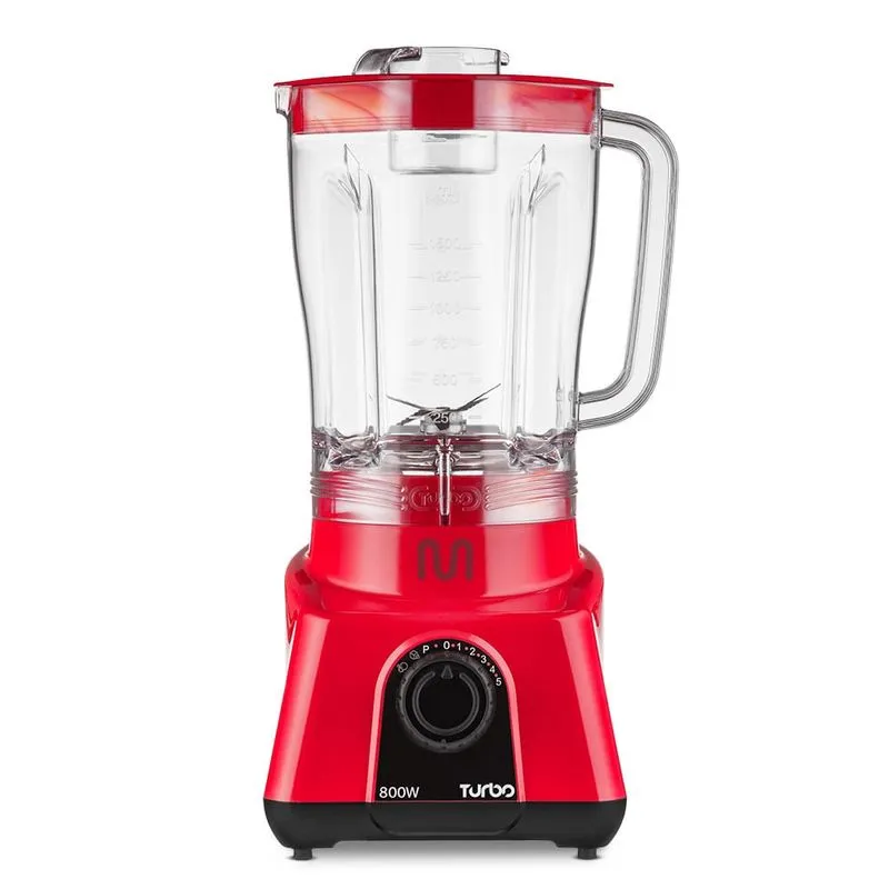 Liquidificador Turbo Vermelho 800w-220v Multi - LQ804 LQ804