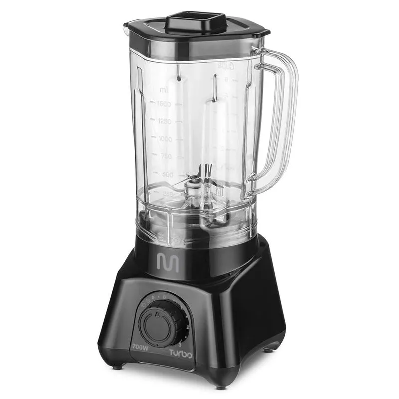 Liquidificador Turbo Preto 700w-220v Multi Home - LQ702 LQ702