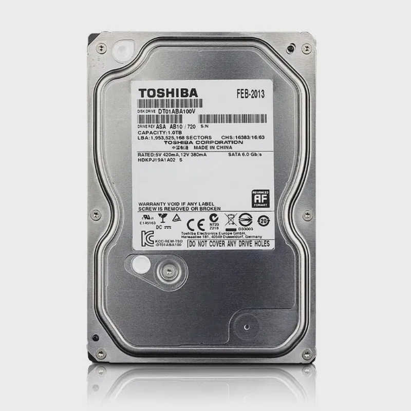 HD Toshiba, 1TB, Sata 3, 5700rpm 3,5 - DT01ABA100V