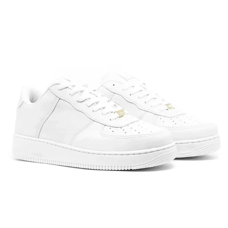 Tênis Masculino casual moderno estiloso caminhada básico branco preto