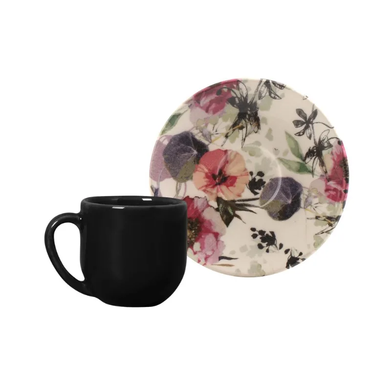 Conjunto com 6 Xícaras de Café com Pires Coup Angie 112ml