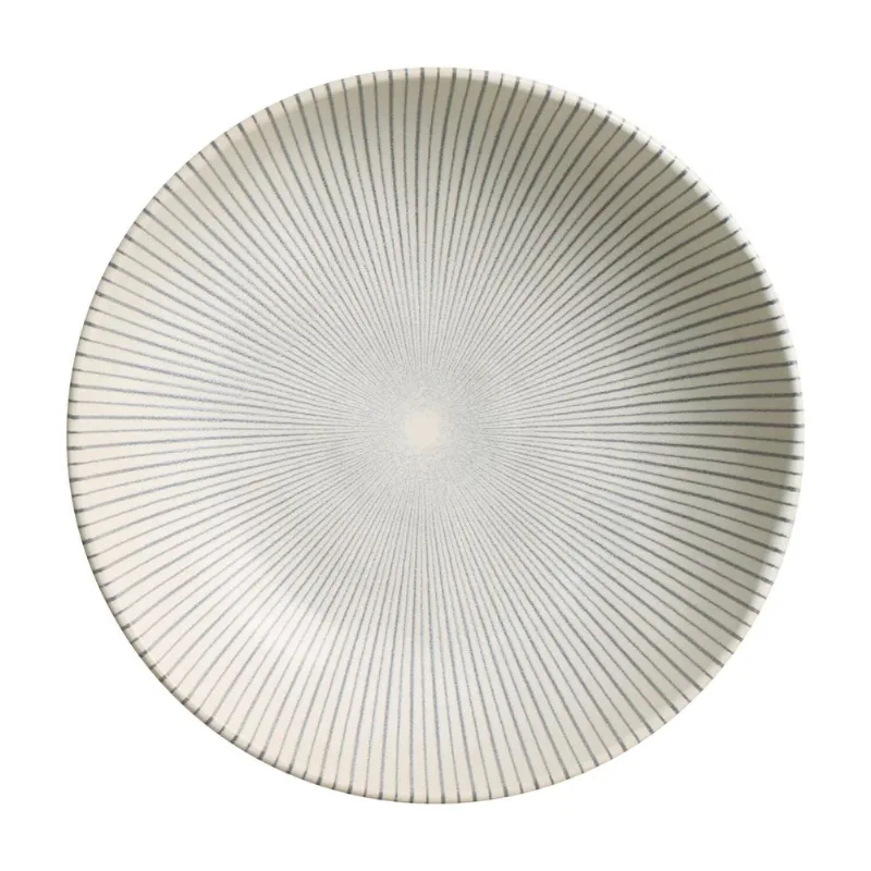 Conjunto com 6 Pratos Fundo Bio Stoneware Radial Ø22,5cm 830ml