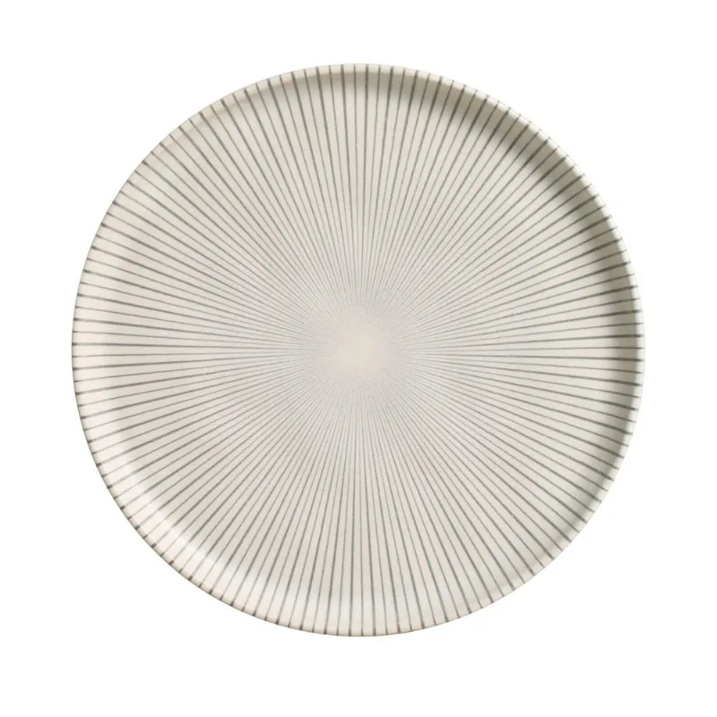 Conjunto com 6 Pratos de Sobremesa Bio Stoneware Radial Ø21,5cm