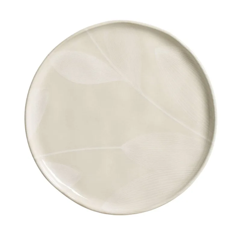 Conjunto com 6 Pratos de Sobremesa Bio Stoneware Açucena Ø21,5cm