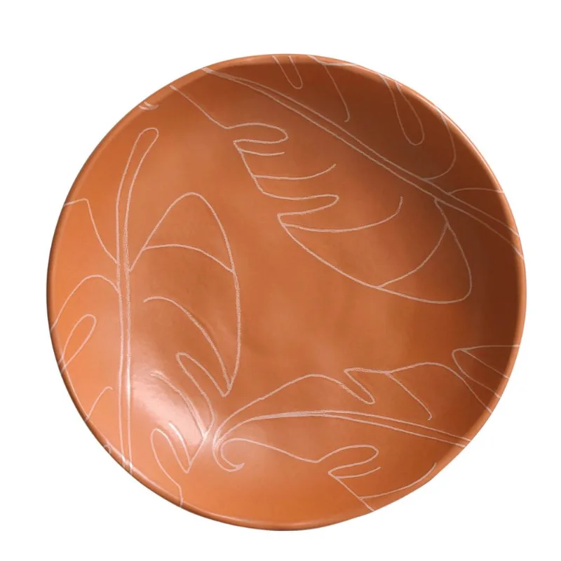 Conjunto com 6 Pratos Fundo Bio Stoneware Verão Ø22,5cm 830ml