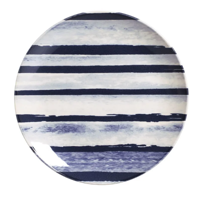Conjunto com 6 Pratos Raso Coup Cyanotype Ø27,5cm