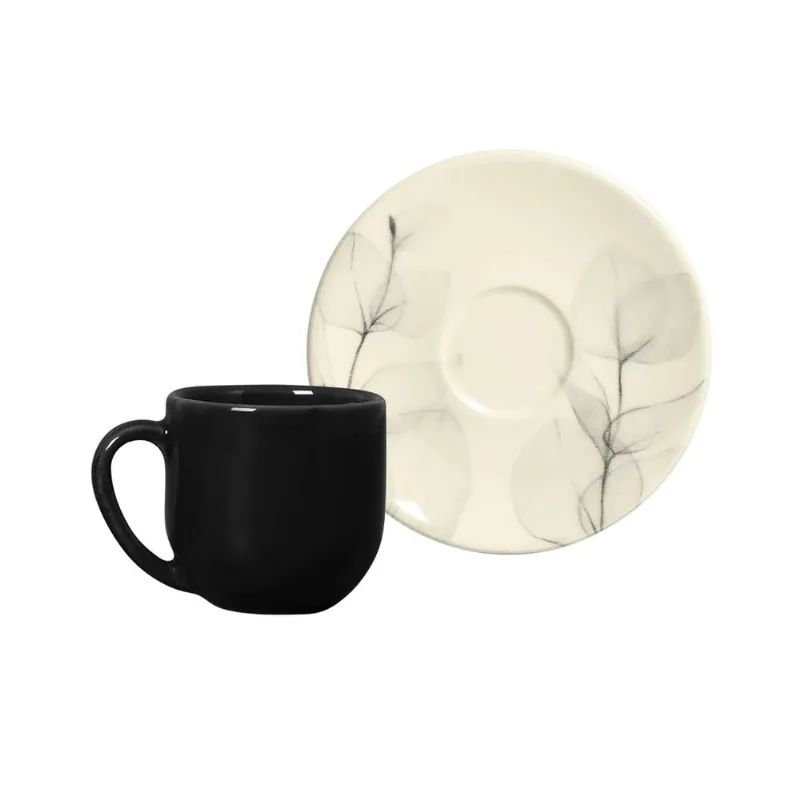 Conjunto com 6 Xícaras de Café com Pires Coup Singular 112ml