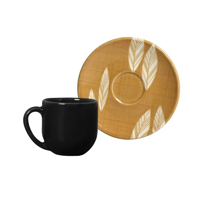Conjunto com 6 Xícaras de Café com Pires Coup Grano 112ml