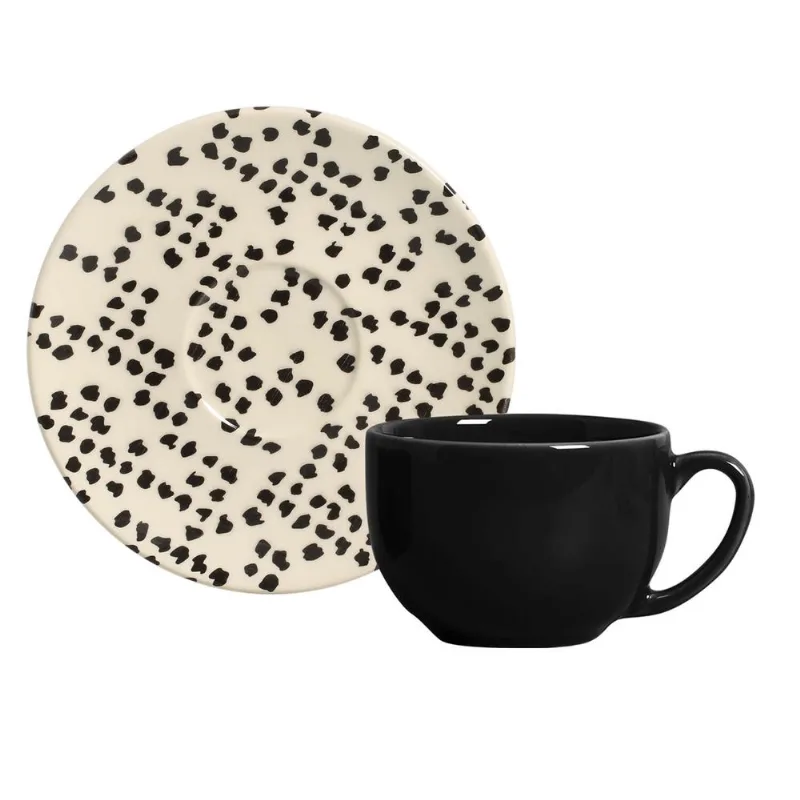 Conjunto com 6 Xícaras de Chá com 6 Pires Coup Grano 260ml