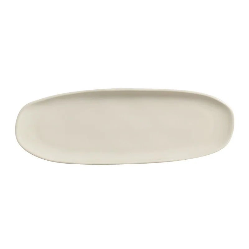 Conjunto com 4 Travessas Oval Rasa Grande Orgânico Clay 36x13cm