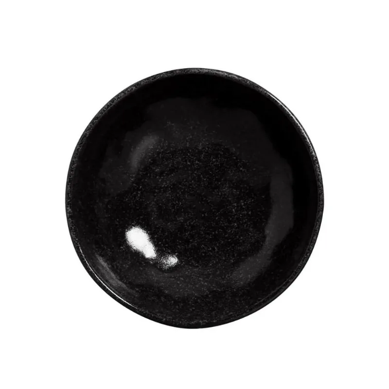 Conjunto com 6 Cumbucas Orgânico Black Sand Ø17,5x5,5cm 520ml