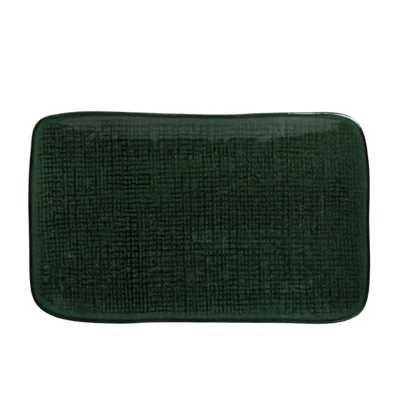 Conjunto com 4 Travessas Retangular Média Juta Naturale 27x16cm