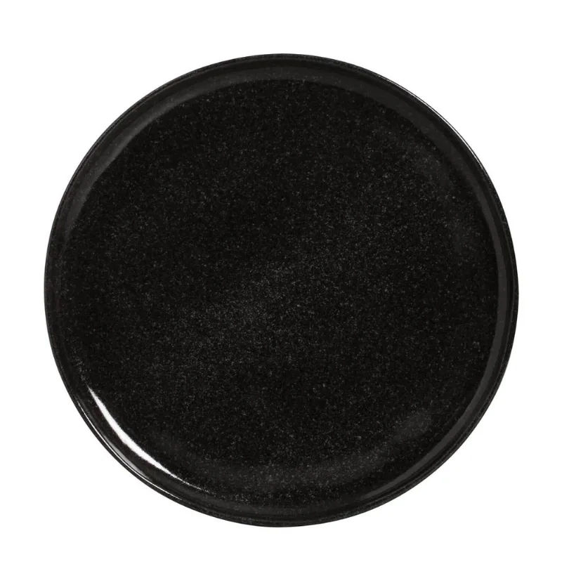 Conjunto com 6 Pratos Raso Bio Black Sand Ø29cm