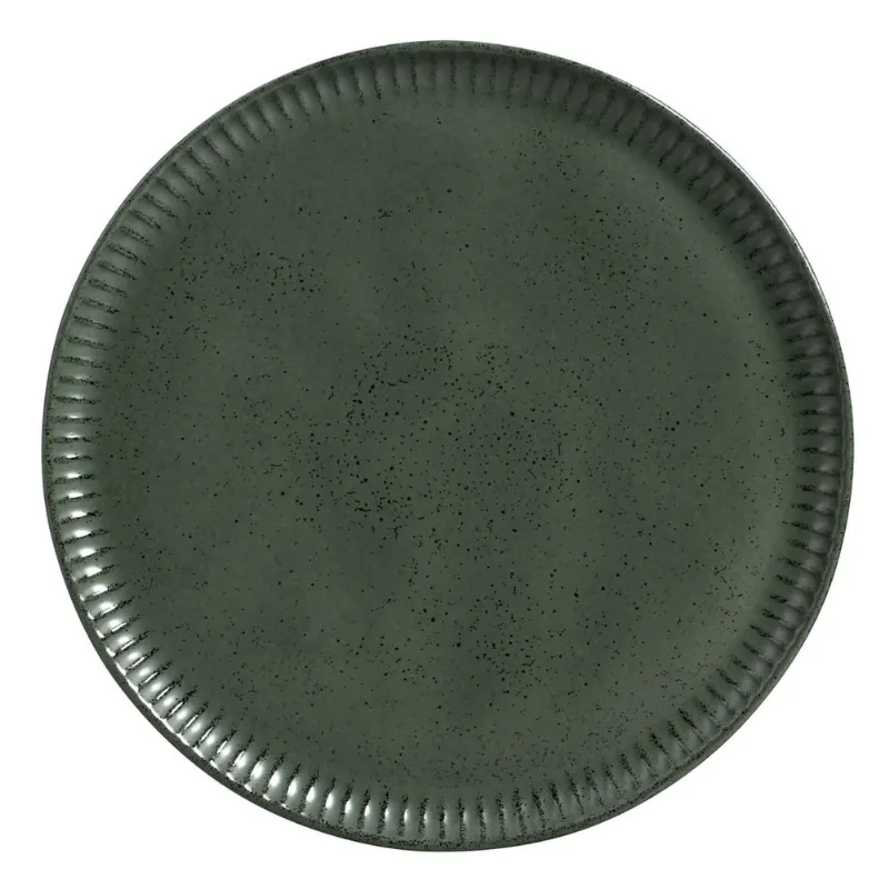 Conjunto com 6 Pratos Raso Linhas Greenery Ø27,5cm