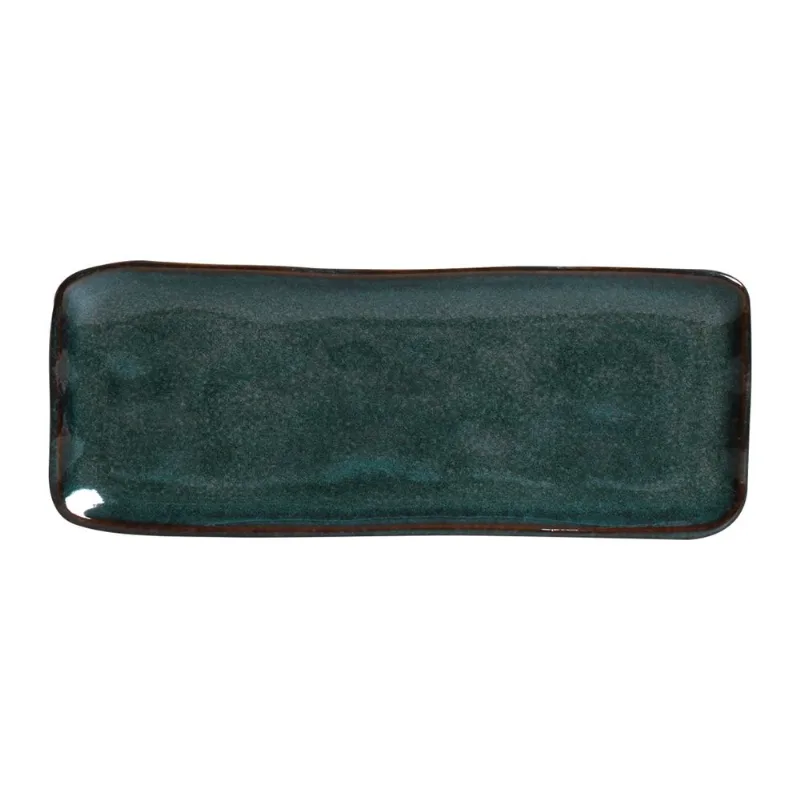 Conjunto com 4 Travessas Retangular Média Orgânico Oceano