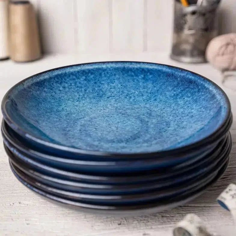 Jogo 6 Pratos Fundos Stoneware Jeans 20,3cm Porto Brasil