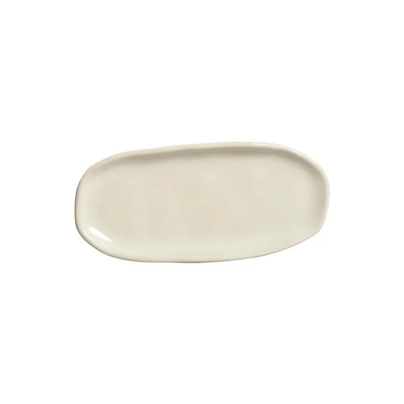 Conjunto com 4 Travessas Oval Rasa Mini Orgânico Clay 16,5x8cm