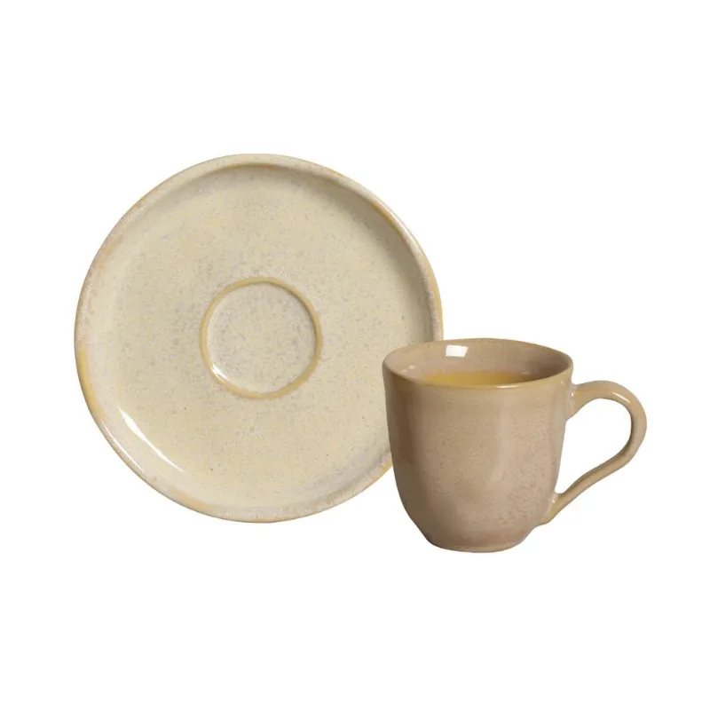 Conjunto com 6 Xícaras de Café com Pires Bio Mocaccino 120ml