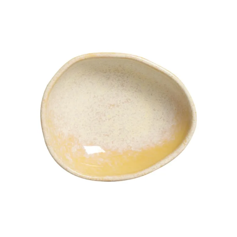 Conjunto com 6 Cumbucas Oval Orgânico Mocaccino 14,5x12x4,9cm 265ml
