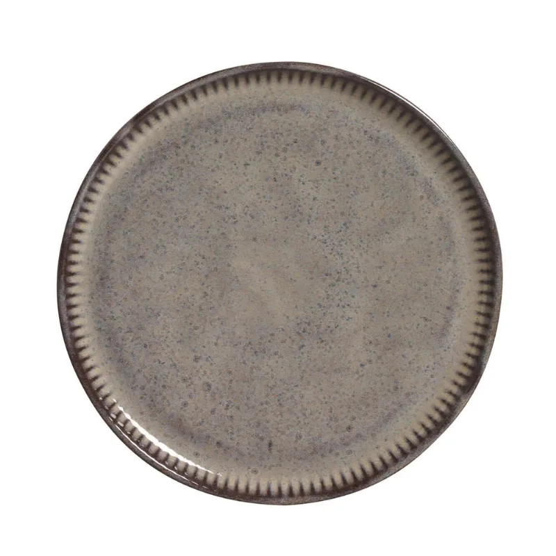 Conjunto com 6 Pratos de Sobremesa Linhas Tourmaline Ø21,5cm