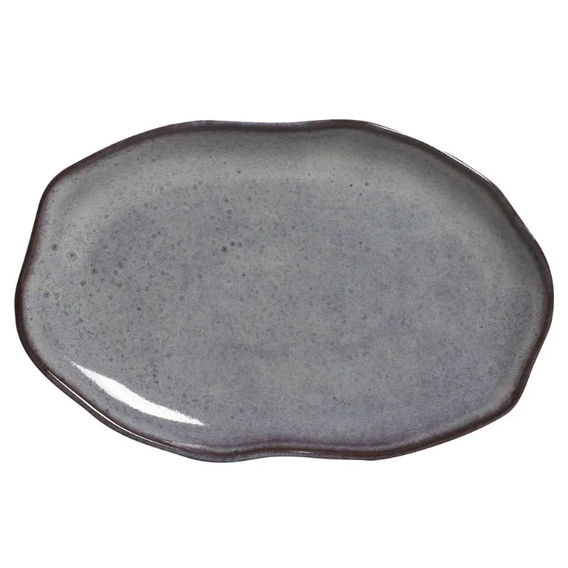 Conjunto com 4 Travessas Oval Rasa Média Bio Tourmaline 30x20cm