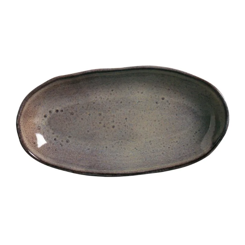 Conjunto com 4 Travessas Oval Funda G Orgânico Tourmaline 32x16cm 650ml