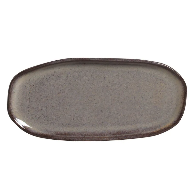 Conjunto com 4 Travessas Oval Rasa Pequena Orgânico Tourmaline 23x11cm