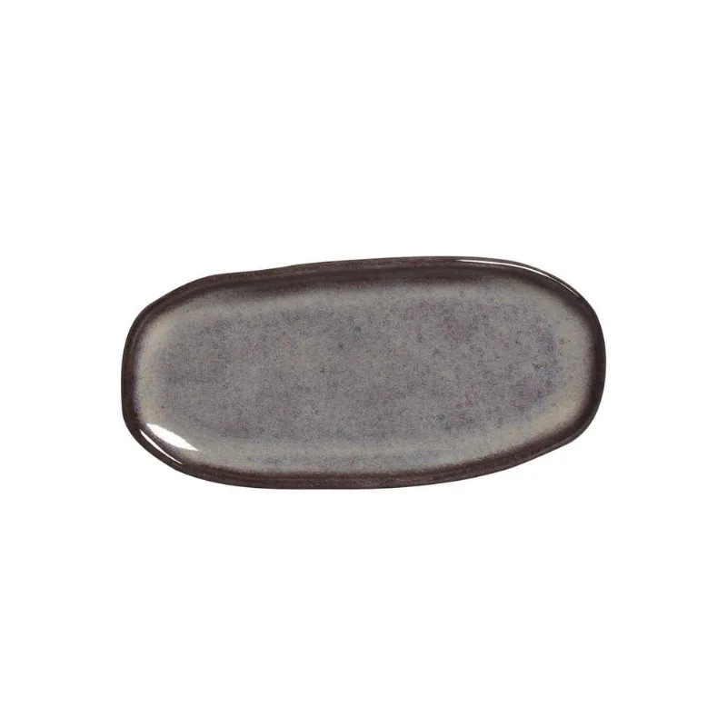 Conjunto com 4 Travessas Oval Rasa Mini Orgânico Tourmaline 16,5x8cm