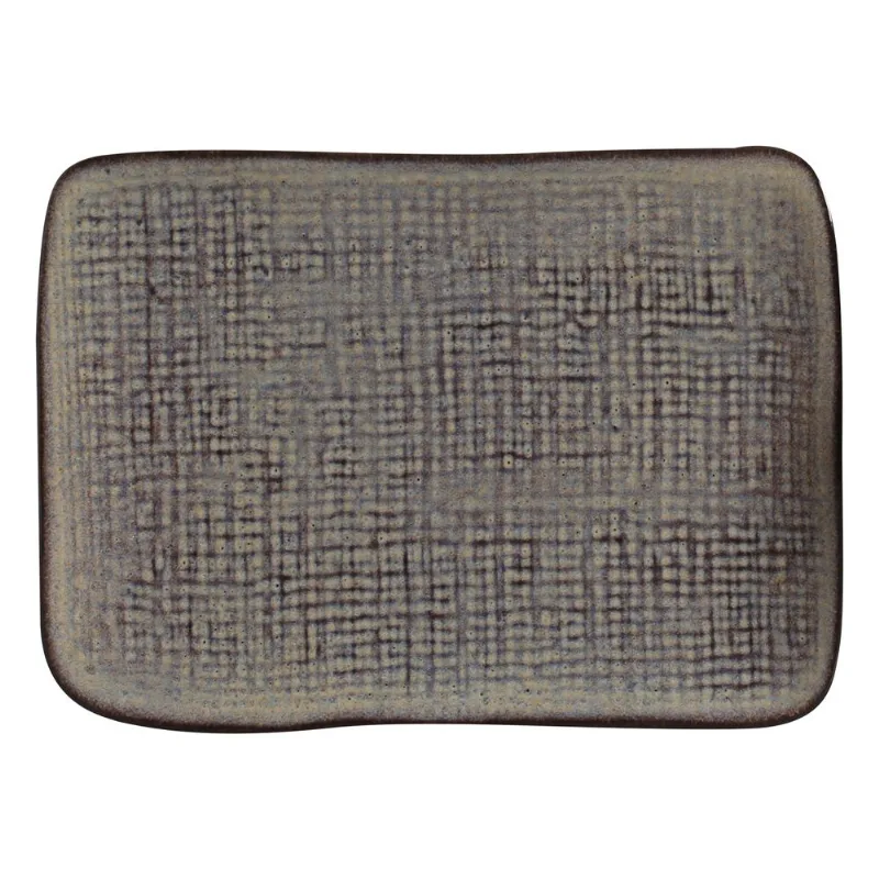 Conjunto com 4 Travessas Retangular Pequena Juta Tourmaline 18x14cm