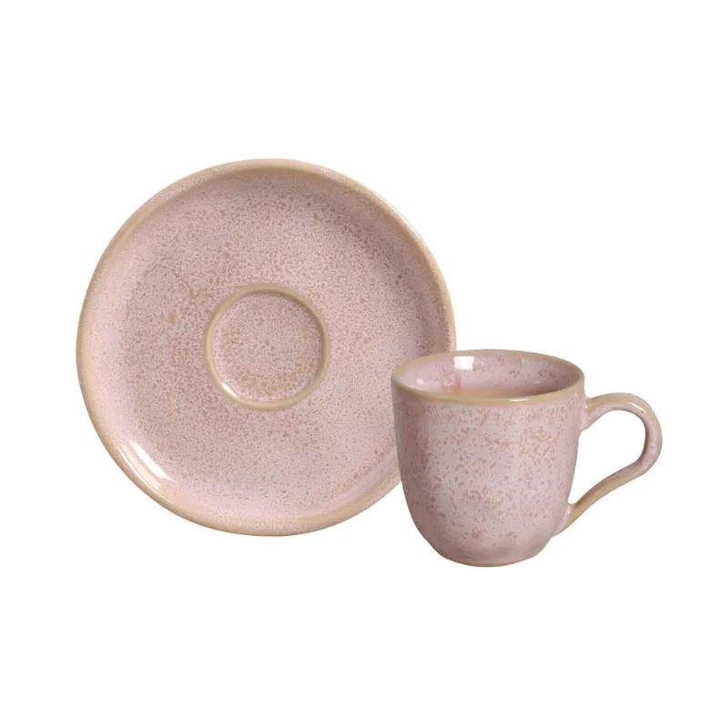 Conjunto com 6 Xícaras de Café com Pires Bio Litchi 120ml