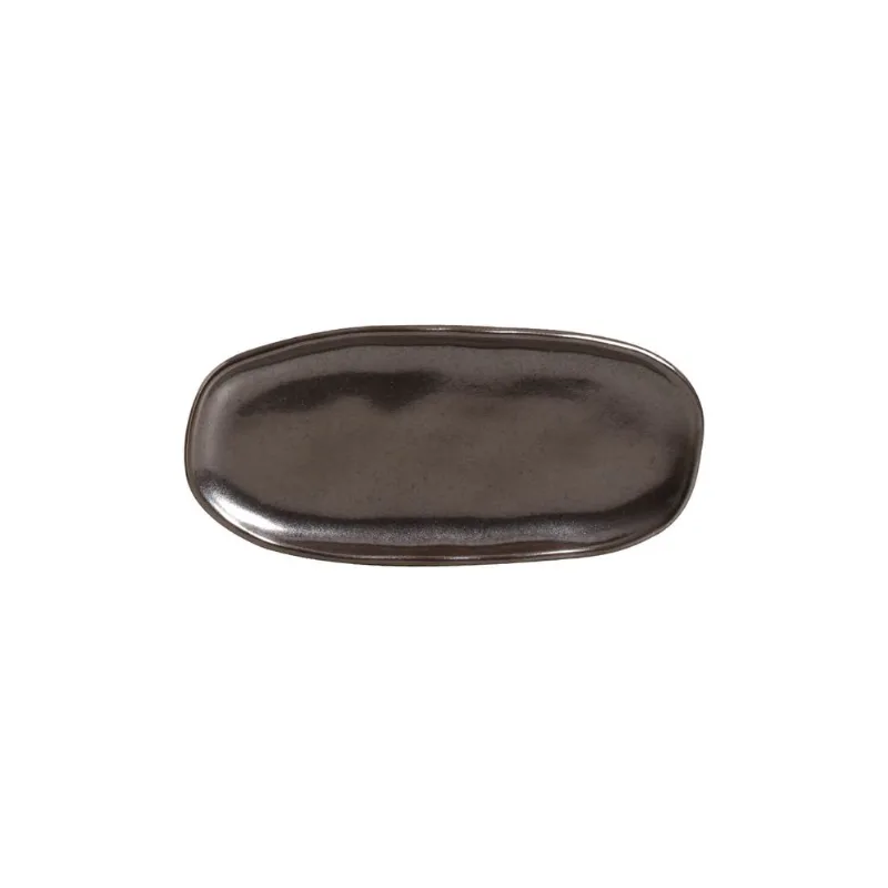 Conjunto com 4 Travessas Oval Rasa Mini Orgânico Metallica 16,5x8cm