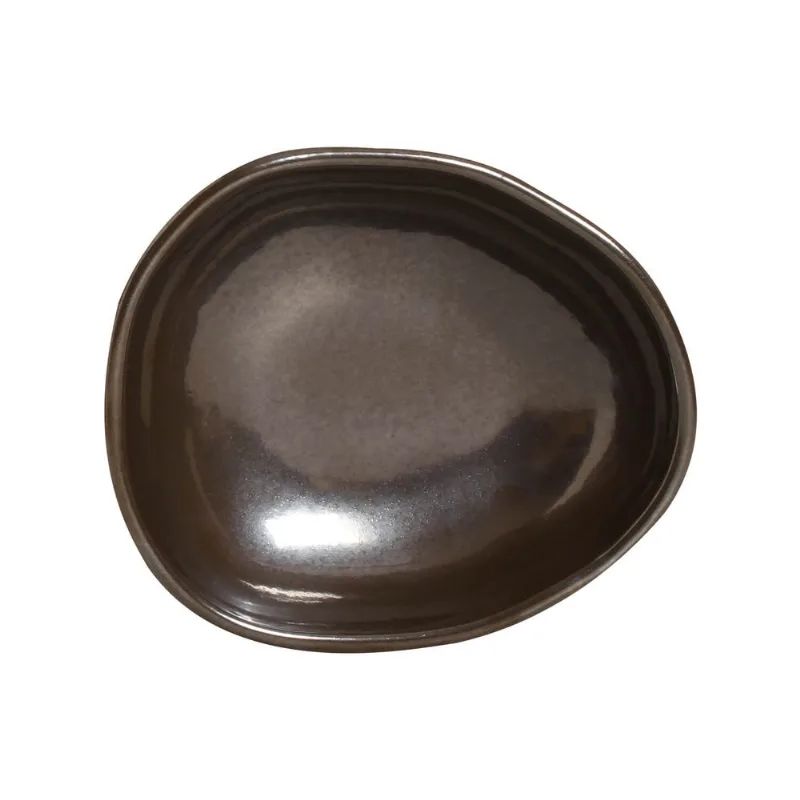 Conjunto com 6 Cumbucas Oval Orgânico Metallica 14,5x12x4,9cm 265ml