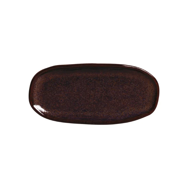Conjunto com 4 Travessas Oval Rasa Mini Orgânico Volcano 16,5x8cm