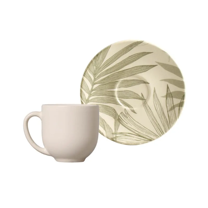 Conjunto com 6 Xícaras de Café com Pires Coup Ará 112ml